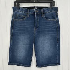 Lularoe Shorts Womens 30 US 10 12 Skinny Bermuda Blue Denim Tummy Panel EUC